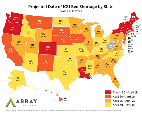 Thumbnail Covid Icu Bed Shortage Usa Map Patient Safety