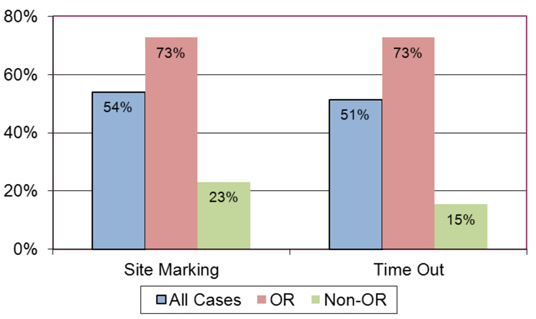 Figure 2. Site Marking and Time-Out Compliance, 2007
